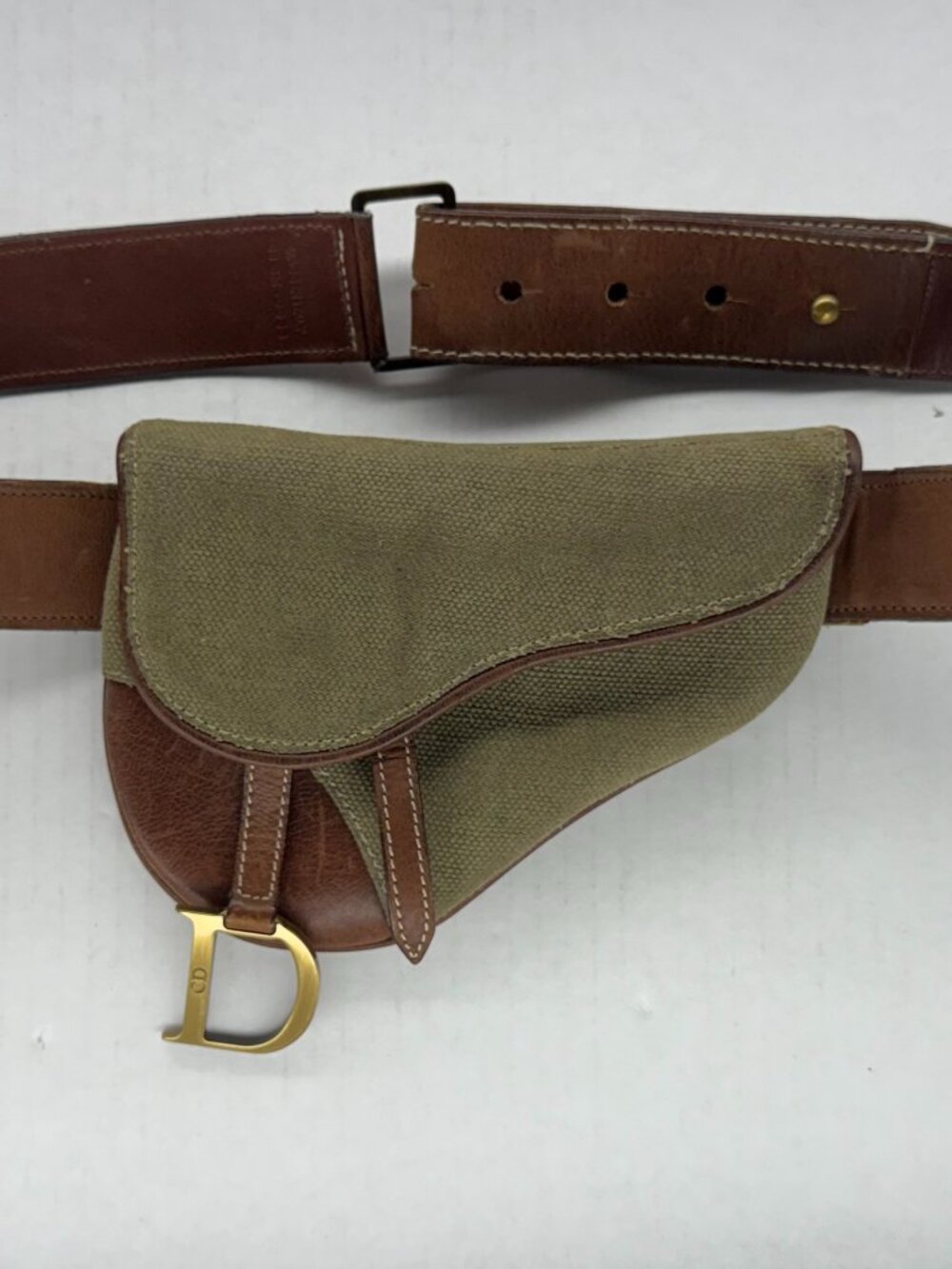 CHRISTIAN DIOR SADDLE BAG BELTED VINTAGE Y2K